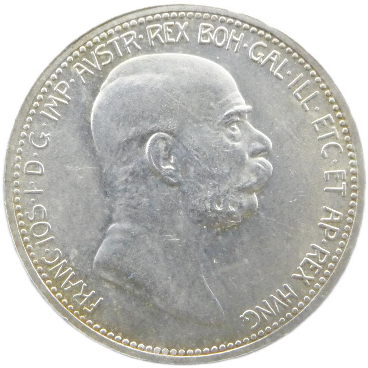 1 Koruna František Jozef I. 1908 - Jubileum