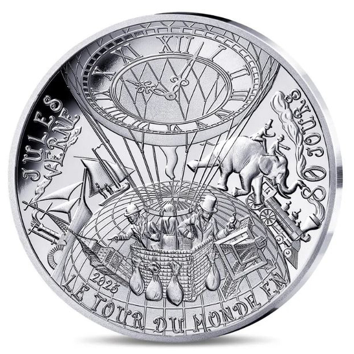 10 Euro Francúzsko 2025 - Okolo sveta za 80 dní - Proof