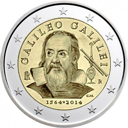 2 EURO Taliansko 2014 - Galileo Galilei