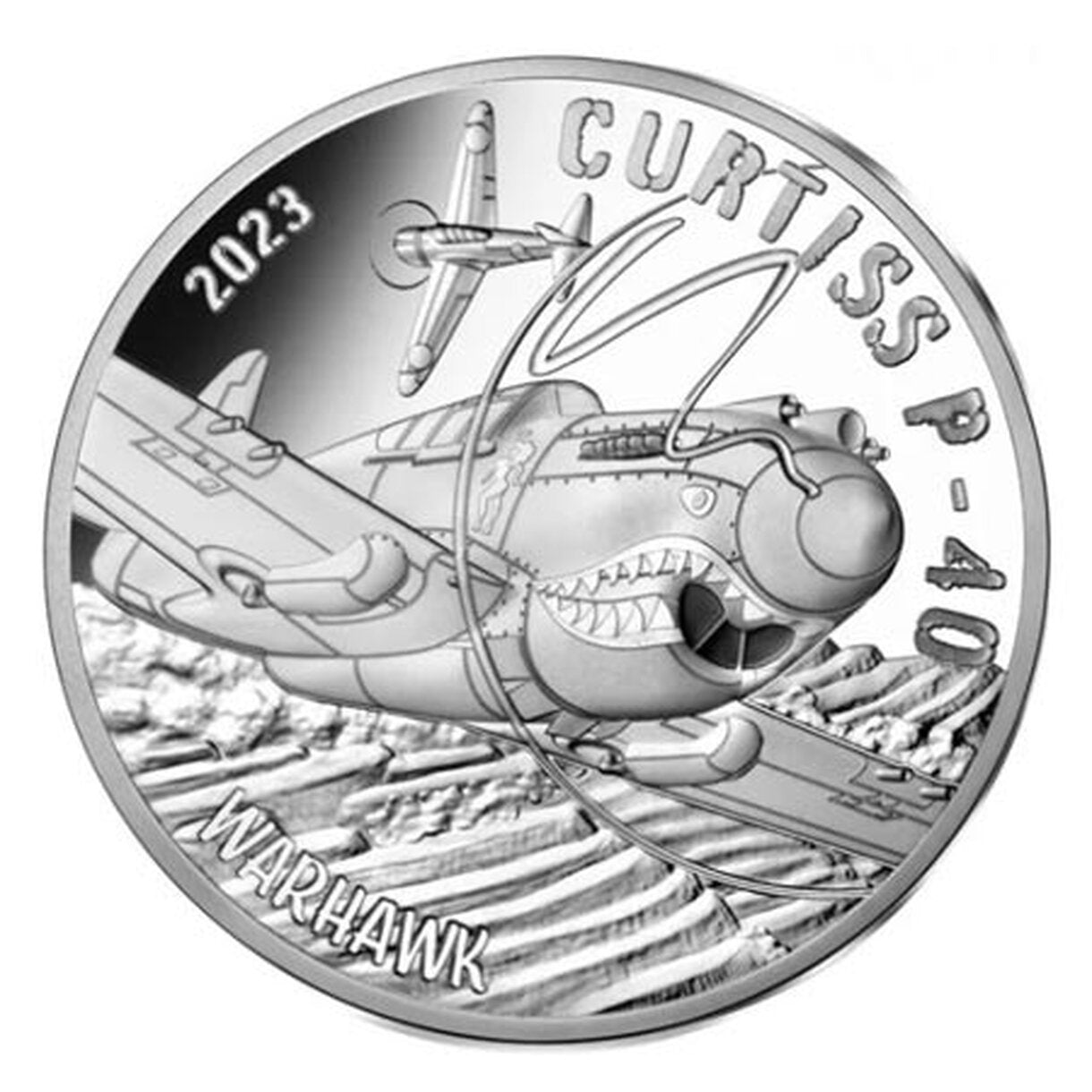 10 Euro Francúzsko 2023 - Curtiss P-40- Proof