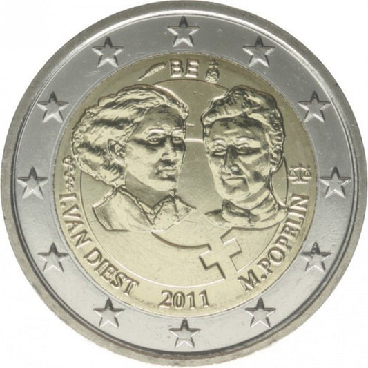 2 EURO Belgicko 2011 - Medzinárodný deň žien