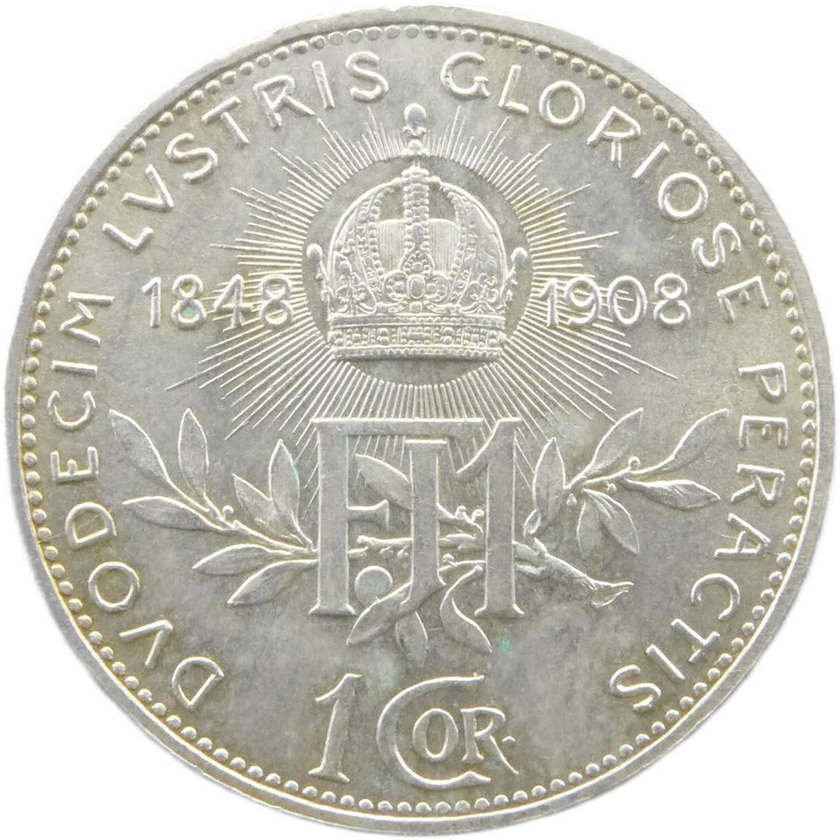 1 Koruna František Jozef I. 1908 - Jubileum