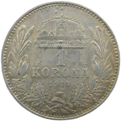 1 Koruna František Jozef I. 1914 KB