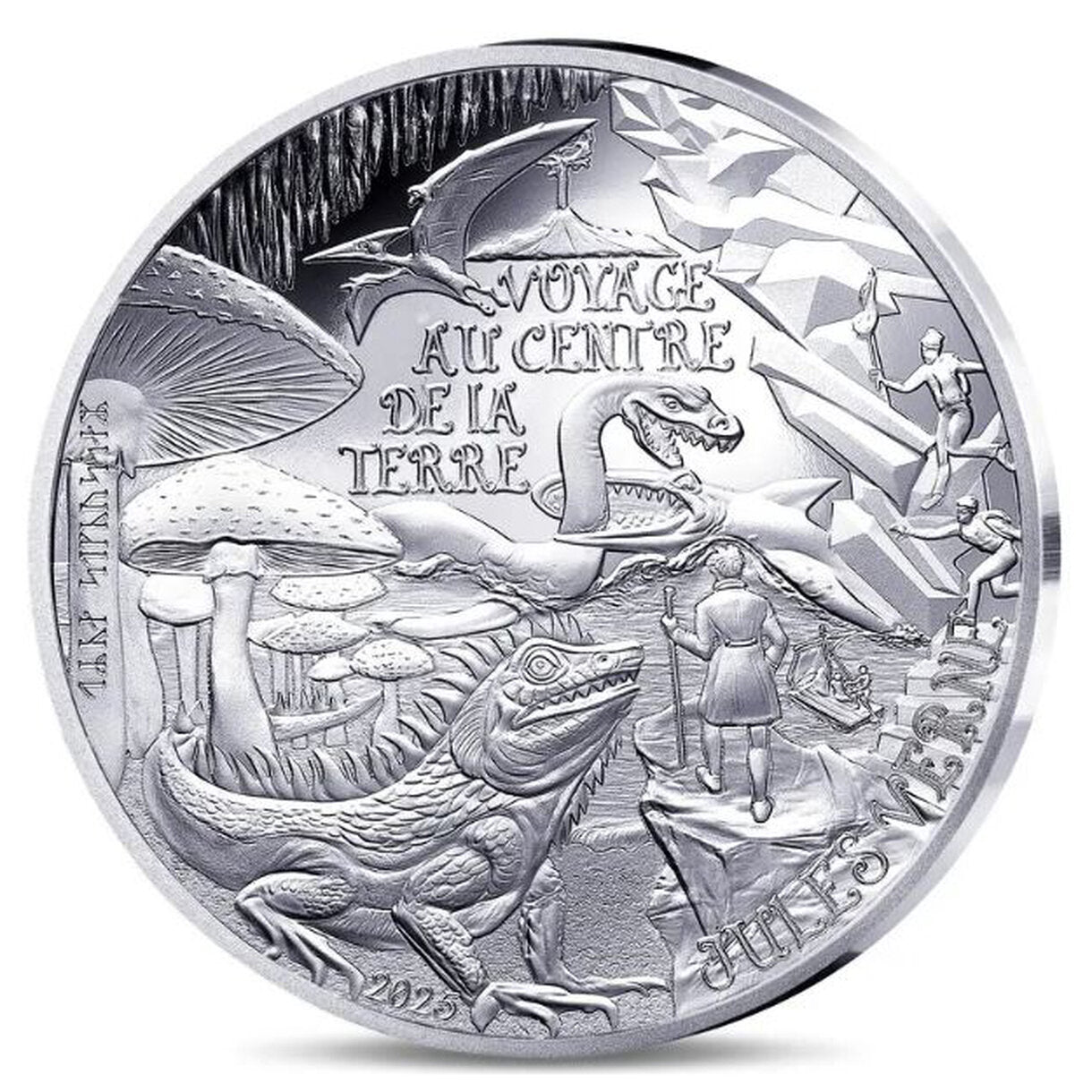 10 Euro Francúzsko 2025 - Cesta do stredu Zeme - Proof