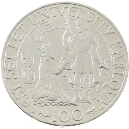 100 Kčs Československo 1948 - Karlova univerzita
