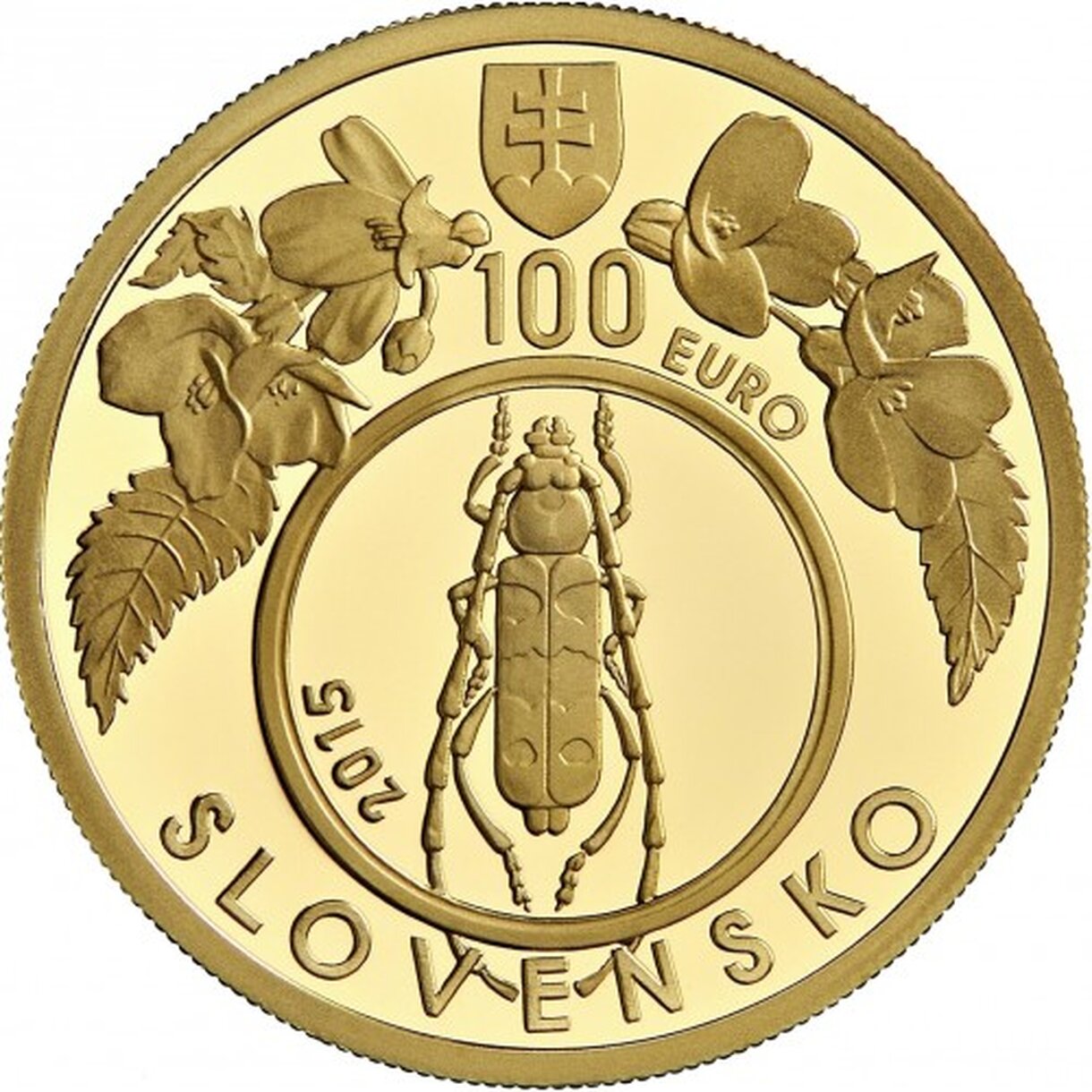100 EURO Slovensko 2015 - Karpatské bukové pralesy
