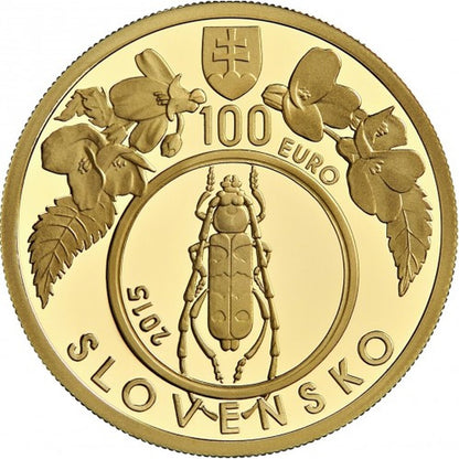 100 EURO Slovensko 2015 - Karpatské bukové pralesy