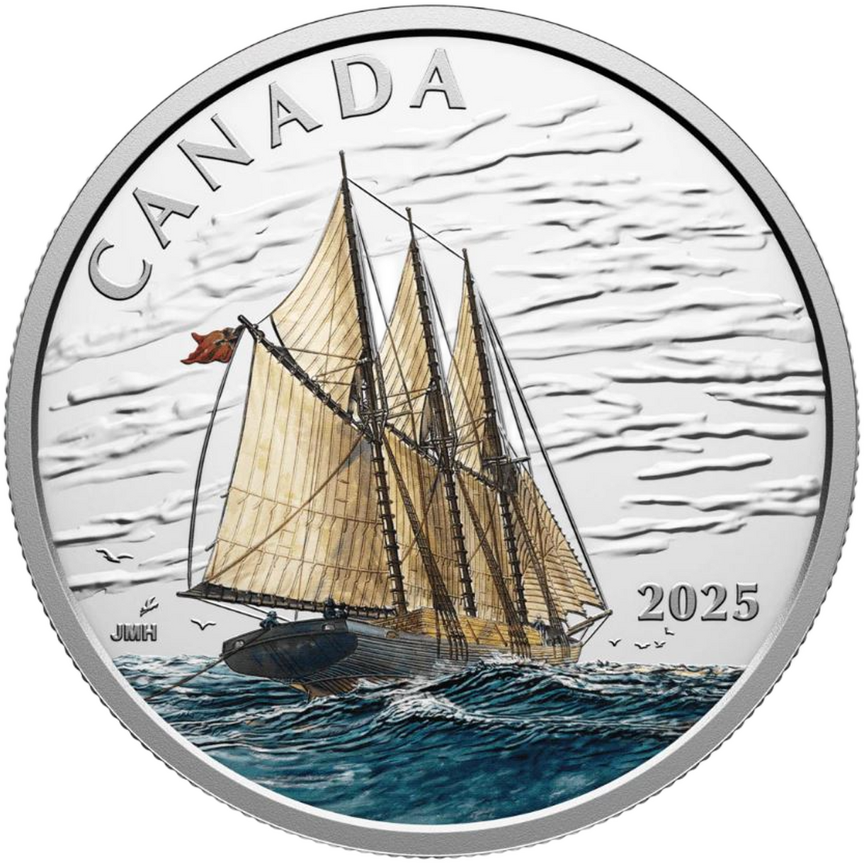 15 Dollars Kanada 2025 - Trojsťažňový škuner - Proof