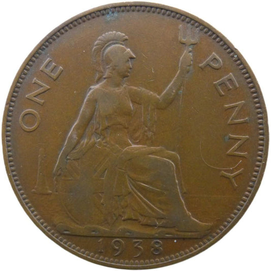 1 Penny Veľká Británia 1938