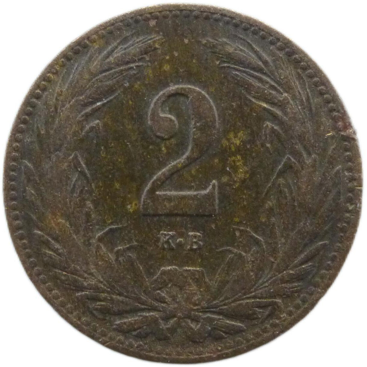2 Fillér František Jozef I.1910 KB