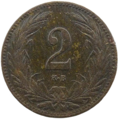 2 Fillér František Jozef I.1910 KB