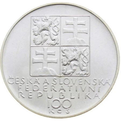 100 Kčs Československo 1991 - Antonín Dvořák