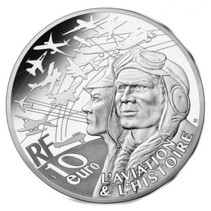 10 Euro Francúzsko 2023 -  Curtiss P-40- Proof