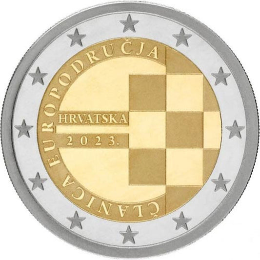 2 EURO Chorvátsko 2023 - Chorvátsko v eurozóne - coincard