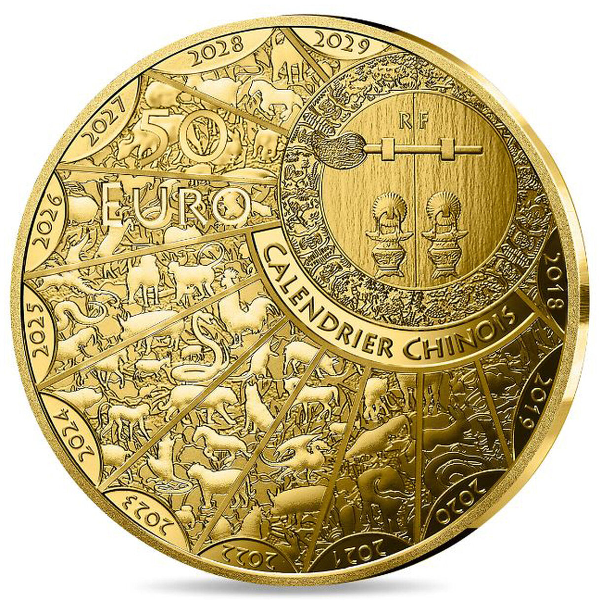 50 Euro Francúzsko 2026 - Rok Koňa - Proof