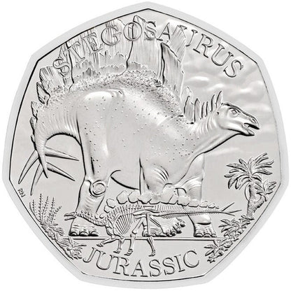 50 Pence Veľká Británia 2024 - Stegosaurus