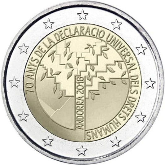 2 EURO Andorra 2018 - Deklarácia ľudských práv