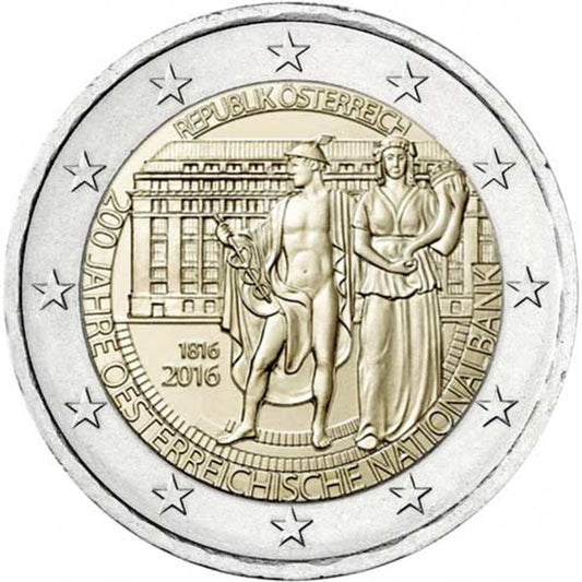 2 EURO Rakúsko 2016 - Národná banka