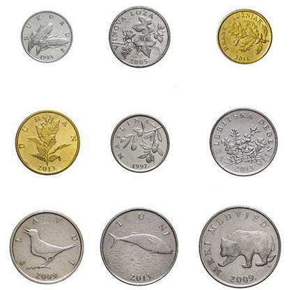 Set mincí Chorvátsko 1993-2011