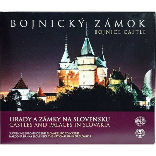 Sada obehových EURO mincí SR 2021 - Bojnický zámok